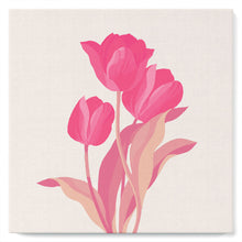 Afbeelding in Gallery-weergave laden, Mini Schilderen op Nummer met Frame - 3 roze tulpen