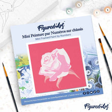 Afbeelding in Gallery-weergave laden, Mini Schilderen op Nummer met Frame - Koraal van Roos