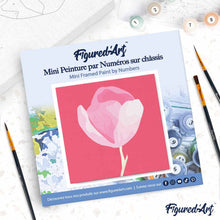 Afbeelding in Gallery-weergave laden, Mini Schilderen op Nummer met Frame - Tulp aan stengel