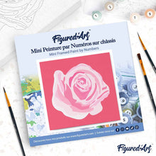 Afbeelding in Gallery-weergave laden, Mini Schilderen op Nummer met Frame - Koraal van Roos 2