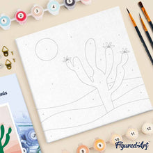 Afbeelding in Gallery-weergave laden, Mini Schilderen op Nummer met Frame - Cactus