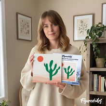 Afbeelding in Gallery-weergave laden, Mini Schilderen op Nummer met Frame - Cactus