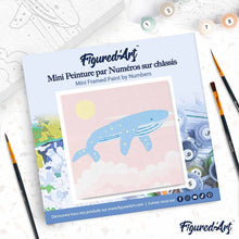 Afbeelding in Gallery-weergave laden, Mini Schilderen op Nummer met Frame - Bultrug walvis