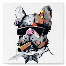 Afbeelding in Gallery-weergave laden, Mini Schilderen op Nummer met Frame - Sigarenhond