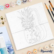 Afbeelding in Gallery-weergave laden, Mini Schilderen op Nummer met Frame - Ananas
