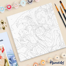 Afbeelding in Gallery-weergave laden, Mini Schilderen op Nummer met Frame - Bloeiende tulpen