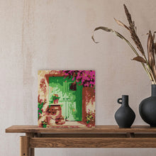 Afbeelding in Gallery-weergave laden, Mini Schilderen op Nummer met Frame - Bloemrijke ingang