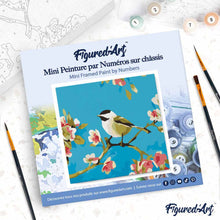 Afbeelding in Gallery-weergave laden, Mini Schilderen op Nummer met Frame - Vogel op tak