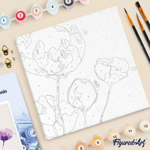 Afbeelding in Gallery-weergave laden, Mini Schilderen op Nummer met Frame - Kleurrijke bloemen