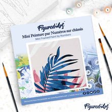 Afbeelding in Gallery-weergave laden, Mini Schilderen op Nummer met Frame - Areca palmblad