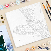 Afbeelding in Gallery-weergave laden, Mini Schilderen op Nummer met Frame - Rubberplant