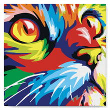 Afbeelding in Gallery-weergave laden, Mini Schilderen op Nummer met Frame - Katachtige Pop Art
