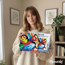 Afbeelding in Gallery-weergave laden, Mini Schilderen op Nummer met Frame - Katachtige Pop Art