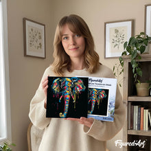 Afbeelding in Gallery-weergave laden, Mini Schilderen op Nummer met Frame - Olifant