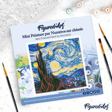 Afbeelding in Gallery-weergave laden, Mini Schilderen op Nummer met Frame - Van Gogh Sterrennacht