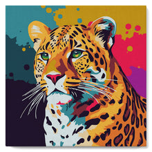 Afbeelding in Gallery-weergave laden, Mini Schilderen op Nummer met Frame - Luipaard Abstracte Pop-Art