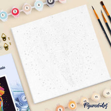 Afbeelding in Gallery-weergave laden, Mini Schilderen op Nummer met Frame - Olifant Abstracte Pop-Art