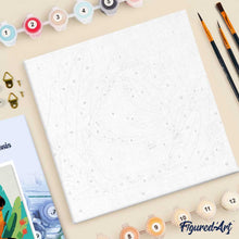 Afbeelding in Gallery-weergave laden, Mini Schilderen op Nummer met Frame - Tropische Capibara