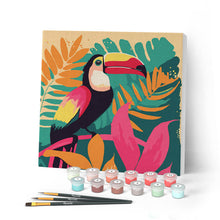 Afbeelding in Gallery-weergave laden, Mini Schilderen op Nummer met Frame - Tropische Toekan