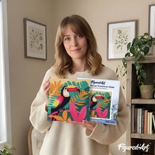 Afbeelding in Gallery-weergave laden, Mini Schilderen op Nummer met Frame - Tropische Toekan