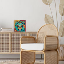 Afbeelding in Gallery-weergave laden, Mini Schilderen op Nummer met Frame - Leeuw Art - Deco-geïnspireerde Abstractie
