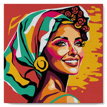 Afbeelding in Gallery-weergave laden, Mini Schilderen op Nummer met Frame - Exotische Schoonheid Pop Art