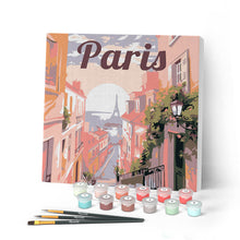 Afbeelding in Gallery-weergave laden, Mini Schilderen op Nummer met Frame - Reisposter Parijs