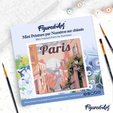 Afbeelding in Gallery-weergave laden, Mini Schilderen op Nummer met Frame - Reisposter Parijs