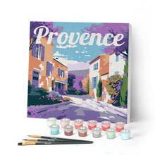 Afbeelding in Gallery-weergave laden, Mini Schilderen op Nummer met Frame - Reisposter Provence Lente