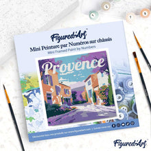 Afbeelding in Gallery-weergave laden, Mini Schilderen op Nummer met Frame - Reisposter Provence Lente