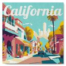 Afbeelding in Gallery-weergave laden, Mini Schilderen op Nummer met Frame - Reisposter Straat in California