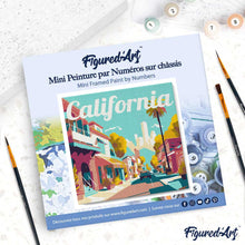 Afbeelding in Gallery-weergave laden, Mini Schilderen op Nummer met Frame - Reisposter Straat in California