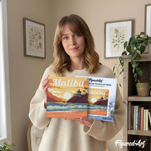 Afbeelding in Gallery-weergave laden, Mini Schilderen op Nummer met Frame - Reisposter Malibu
