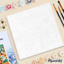 Afbeelding in Gallery-weergave laden, Mini Schilderen op Nummer met Frame - Reisposter Lissabon