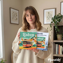 Afbeelding in Gallery-weergave laden, Mini Schilderen op Nummer met Frame - Reisposter Lissabon