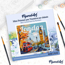Afbeelding in Gallery-weergave laden, Mini Schilderen op Nummer met Frame - Reisposter Londen