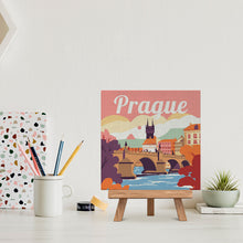 Afbeelding in Gallery-weergave laden, Mini Schilderen op Nummer met Frame - Reisposter Prague