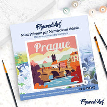 Afbeelding in Gallery-weergave laden, Mini Schilderen op Nummer met Frame - Reisposter Prague