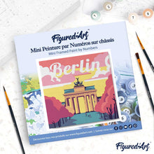 Afbeelding in Gallery-weergave laden, Mini Schilderen op Nummer met Frame - Reisposter Berlijn