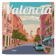 Afbeelding in Gallery-weergave laden, Mini Schilderen op Nummer met Frame - Reisposter Valencia