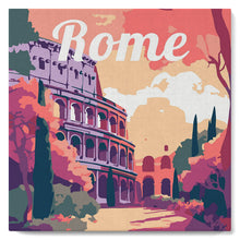 Afbeelding in Gallery-weergave laden, Mini Schilderen op Nummer met Frame - Reisposter Rome