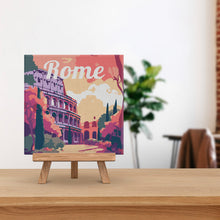 Afbeelding in Gallery-weergave laden, Mini Schilderen op Nummer met Frame - Reisposter Rome