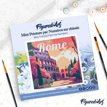 Afbeelding in Gallery-weergave laden, Mini Schilderen op Nummer met Frame - Reisposter Rome