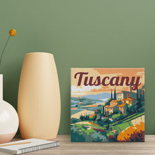 Afbeelding in Gallery-weergave laden, Mini Schilderen op Nummer met Frame - Reisposter Toscane Zomer
