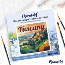 Afbeelding in Gallery-weergave laden, Mini Schilderen op Nummer met Frame - Reisposter Toscane Zomer