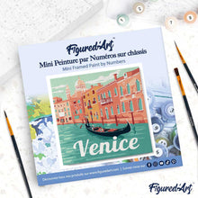 Afbeelding in Gallery-weergave laden, Mini Schilderen op Nummer met Frame - Reisposter Venetië