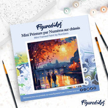 Afbeelding in Gallery-weergave laden, Mini Schilderen op Nummer met Frame - Romantische Nacht