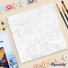 Afbeelding in Gallery-weergave laden, Mini Schilderen op Nummer met Frame - Romantische Nacht