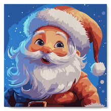 Afbeelding in Gallery-weergave laden, Mini Schilderen op Nummer met Frame - Lachende Kerstman