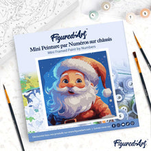 Afbeelding in Gallery-weergave laden, Mini Schilderen op Nummer met Frame - Lachende Kerstman